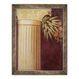 Tablou inramat - Roman Republican Period - Fragment de pictura in perete din peristyle unei vile de la Boscoreale, 60 x 80 cm