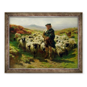 Tablou inramat - Rosa Bonheur - Ciobanesc Highland, 60 x 80 cm