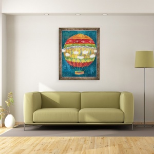 Tablou inramat - Runa Anastasiya Rudaya - Balon cu aer, 70 x 90 cm - Img 2