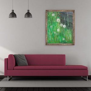 Tablou inramat - Ruth Addinall - Ceasuri de papadie in iarba, 50 x 60 cm - Img 2