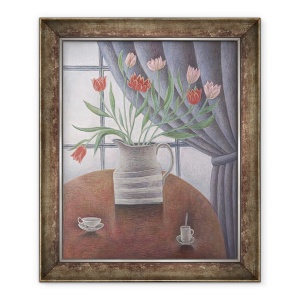 Tablou inramat - Ruth Addinall - Lalele, Cortina, 70 x 85 cm