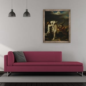 Tablou inramat - Salvator Rosa - Glaucus si Scylla, 70 x 85 cm - Img 2
