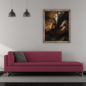 Tablou inramat - Samuel van Hoogstraten - invierea lui Hristos, 50 x 60 cm - Img 2