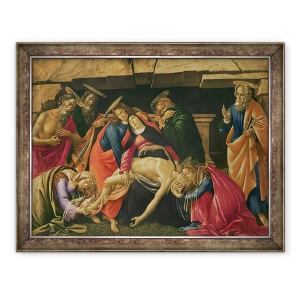 Tablou inramat - Sandro Botticelli - Plangerarea lui Hristos. c.1490, 60 x 80 cm