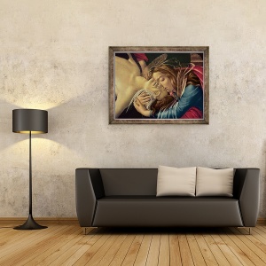 Tablou inramat - Sandro Botticelli - Plangerile lui Hristos, 60 x 80 cm - Img 2
