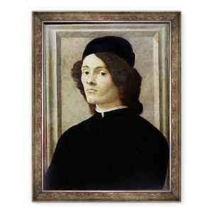 Tablou inramat - Sandro Botticelli - Portret De Barbat, 70 x 90 cm