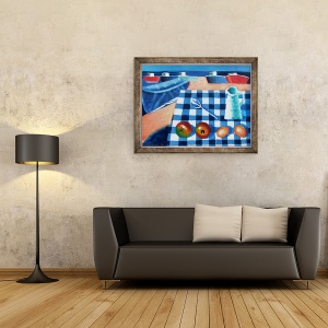 Tablou inramat - Sara Hayward - Doua oua, 60 x 80 cm - Img 2