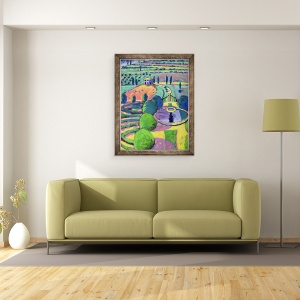 Tablou inramat - Sara Hayward - Gradina Italiana, 60 x 80 cm - Img 2