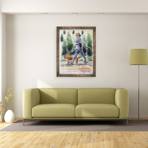 Tablou inramat - Sara Hayward - Plimbare caine, 70 x 90 cm - Img 2
