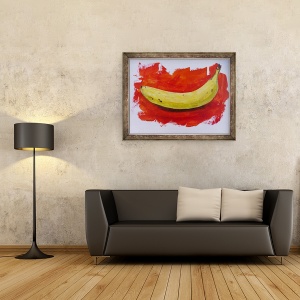 Tablou inramat - Sarah Thompson-Engels - Banana, 2019, 70 x 90 cm - Img 2