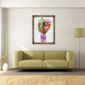 Tablou inramat - Sarah Thompson-Engels - Vas purpuriu 2020, 70 x 90 cm - Img 2