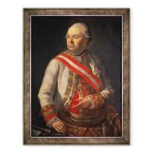 Tablou inramat - Scoala austriaca - Contele Andreas Hadik von Futak, 70 x 90 cm
