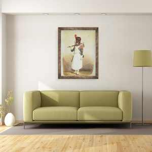 Tablou inramat - scoala engleza - Napoleonic Soldier, 60 x 80 cm - Img 2