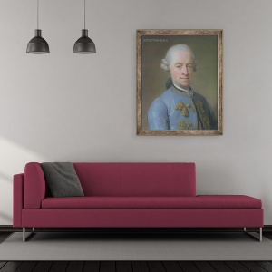 Tablou inramat - Scoala Franceza - Contele Ernst Guido von Harrach, 50 x 60 cm - Img 2