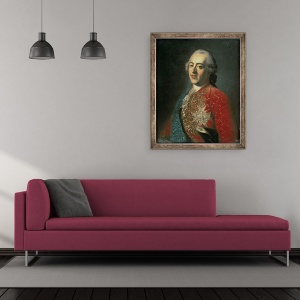 Tablou inramat - Scoala Franceza - Louis XV 1710-74, 50 x 60 cm - Img 2