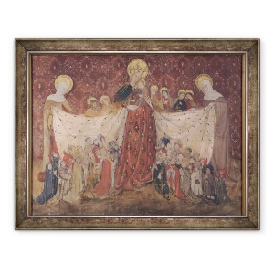 Tablou inramat - Scoala franceza - Protector virgin, 70 x 90 cm