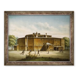 Tablou inramat - Scoala germana - Teatrul de la Dresda, 60 x 80 cm