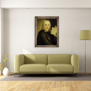 Tablou inramat - Scoala Italiana - Alessandro Scarlatti 1660-1725, 60 x 80 cm - Img 2