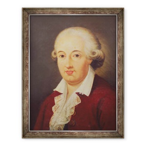 Tablou inramat - Scoala Italiana - Portret De Domenico Cimarosa 1749-1801, 60 x 80 cm