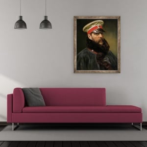 Tablou inramat - Scoala Rusa - Emperor Alexander II, 50 x 60 cm - Img 2