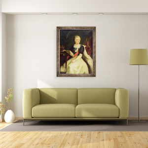 Tablou inramat - Scoala Rusa - Portretul Printesei Ekaterina R. Vorontsova-Dashkova, 60 x 80 cm - Img 2