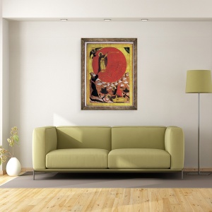 Tablou inramat - Scoala Rusa - Profetul Ilie si carul de foc, 70 x 90 cm - Img 2