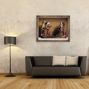 Tablou inramat - Scoala spaniola - Buna Vestire, 60 x 80 cm - Img 2