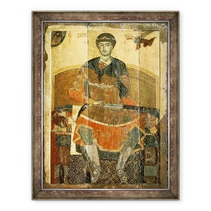 Tablou inramat - Scoala Vladimir-Suzdal - Sfantul Dimitrie din Salonica, 70 x 90 cm