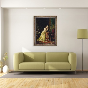 Tablou inramat - Sergei Ivanovich Gribkov - inainte de casatorie, 60 x 80 cm - Img 2