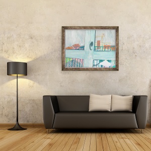 Tablou inramat - Sol Jeong - Zori sumbre in München, 60 x 80 cm - Img 2