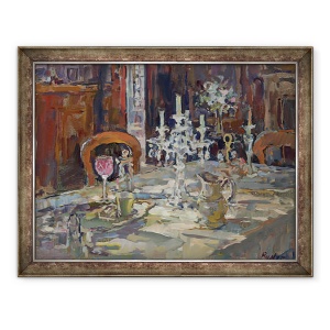 Tablou inramat - Susan Ryder - Lumina soarelui si Candleabra, 70 x 90 cm