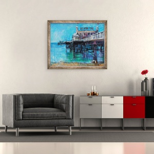Tablou inramat - Sylvia Paul - Pier Brighton, 50 x 60 cm - Img 2
