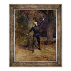 Tablou inramat - Theobald Chartran - Coquelin constant 1841-1909 ca Cyrano de Bergerac, 50 x 60 cm