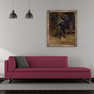 Tablou inramat - Theobald Chartran - Coquelin constant 1841-1909 ca Cyrano de Bergerac, 50 x 60 cm - Img 2