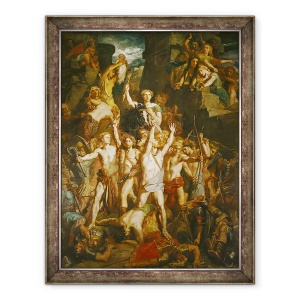 Tablou inramat - Theodore Chasseriau - Apararea Galiei, 60 x 80 cm