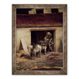 Tablou inramat - Theodore Gericault - Cuptorul la lucrarile de ipsos ulei pe panza, 70 x 90 cm