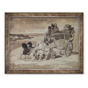 Tablou inramat - Theodore Gericault - Diligenta, 60 x 80 cm