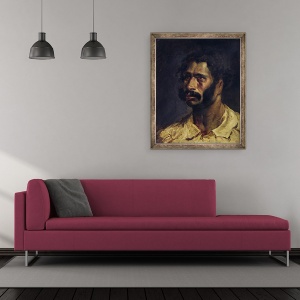 Tablou inramat - Theodore Gericault - Portret De Dulgher De Medusa, 50 x 60 cm - Img 2