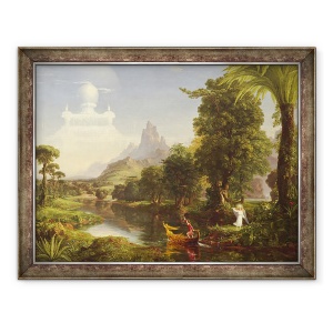 Tablou inramat - Thomas Cole - Calatoria vietii, Tineri, 70 x 90 cm