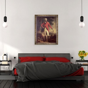 Tablou inramat - Thomas Gainsborough - Lordul Hastings 1732-1818 guvernator al Indiei, 70 x 90 cm - Img 3