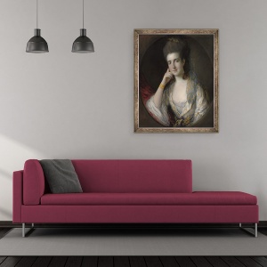 Tablou inramat - Thomas Gainsborough - Portret De Maria intelept, 50 x 60 cm - Img 2