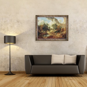 Tablou inramat - Thomas Gainsborough - Suffolk peisaj, 60 x 80 cm - Img 2