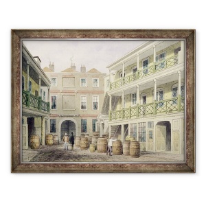 Tablou decorativ înramat Bell Inn Aldersgate de Thomas Hosmer Shepherd
