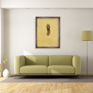 Tablou inramat - Tim Hayward - Veverita Rosie saritoare -, 70 x 90 cm - Img 2