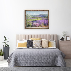 Tablou inramat - Timothy Easton - Campuri de lavanda in Old Provence, 70 x 90 cm - Img 3