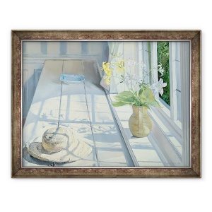 Tablou inramat - Timothy Easton - Crini si o palarie de paie, 70 x 90 cm