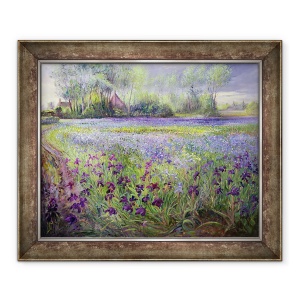 Tablou inramat - Timothy Easton - Trackway trecut Iris Field, 50 x 60 cm