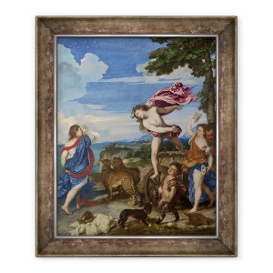 Tablou inramat - Titian - Bacchus si Ariadna, 70 x 85 cm