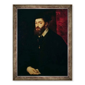 Tablou inramat - Titian - Portretul lui Carol V 1500-58, 70 x 90 cm