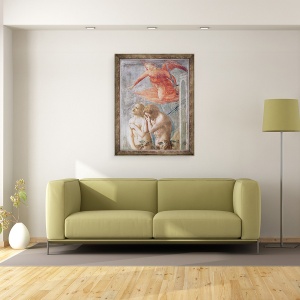 Tablou inramat - Tommaso Masaccio - Detalii despre Adam si Eva alungati din Paradis, 60 x 80 cm - Img 2